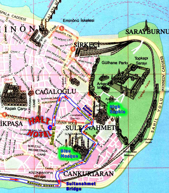 Стамбул какой район. Туристическая карта Стамбула район Султанахмет. Султанахмет на карте Стамбула. Район Султанахмет в Стамбуле на карте. Туристическая карта Стамбула старый город.