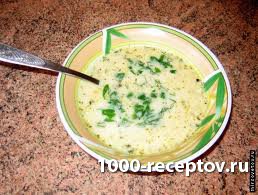 Cырный суп со стручковой фасолью